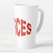 魚座 – Firey Orange Yellow Blue カフェラテマグ (右アングル)