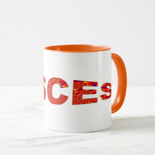 魚座 – Firey Orange Yellow Blue マグカップ (正面右)