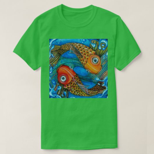 魚座 Tシャツ (デザイン正面)