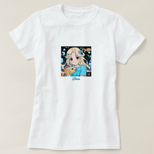 魚座 Tシャツ (デザイン正面)