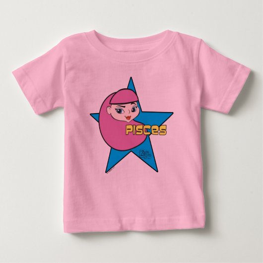 魚座Tシャツ ベビーTシャツ (正面)