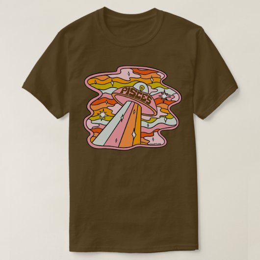魚座UFO Tシャツ (デザイン正面)