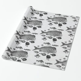 魚形包み紙 ラッピングペーパー