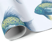 魚形包み紙 ラッピングペーパー (ロールコーナー)