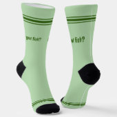 魚得?緑の魚淡い色のか？ ソックス (傾斜あり)