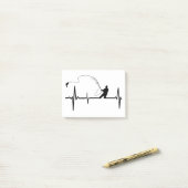 魚心拍魚釣りおもしろいアウトドア船 ポストイット (デスク上)