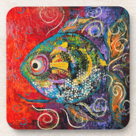 魚懸命プラスチックのコースターセット コースター