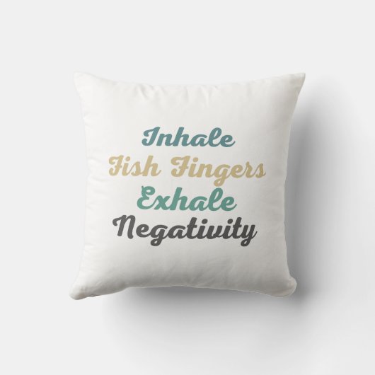 魚指を吸い込むネガティビティ装飾用クッション クッション (裏面)