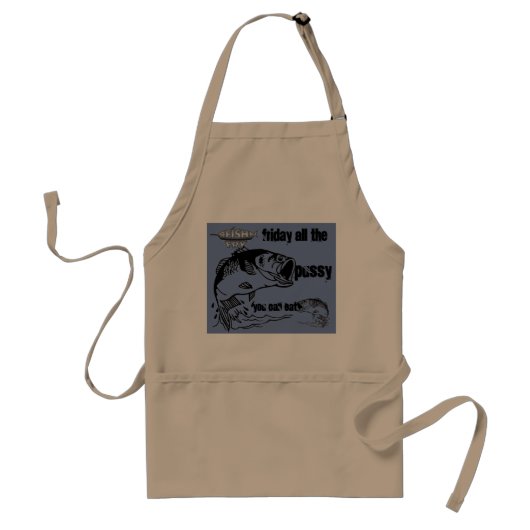 魚揚げ物すべてのPの****エプロンを食べることができます スタンダードエプロン (正面)