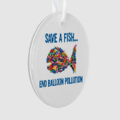 魚救のアクリルオーナメント オーナメント (正面)