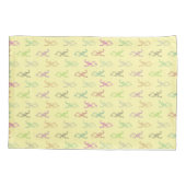 魚数々の枕ケース 枕カバー (裏面)