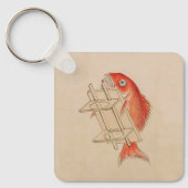 魚日本のの結婚妖怪 キーホルダー (正面)