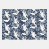 魚日本の形平板包装紙 ラッピングペーパーシート (正面)