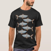 魚柄 Tシャツ (正面)