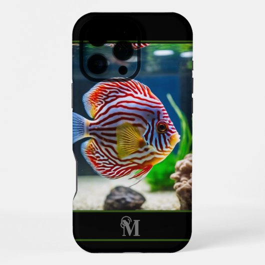 魚槽一成長イニシャル iPhoneケース (裏面)