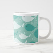 魚模様 ジャンボコーヒーマグカップ (右)