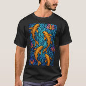 魚模様 Tシャツ (正面)