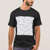 魚模様 Tシャツ (正面)