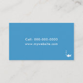 魚水槽の設置とメンテナンス 名刺 (裏面)