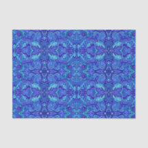 魚波水中ボヘミアンアラベスク模様T