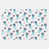 魚海賊包み包み紙 ラッピングペーパーシート (正面3)