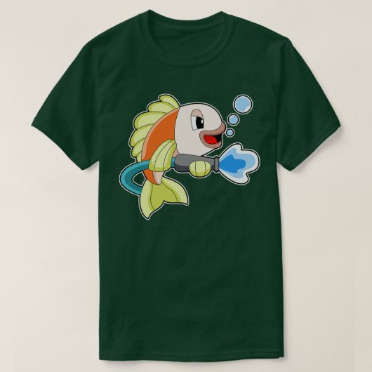 魚消防消火器 Tシャツ (デザイン正面)