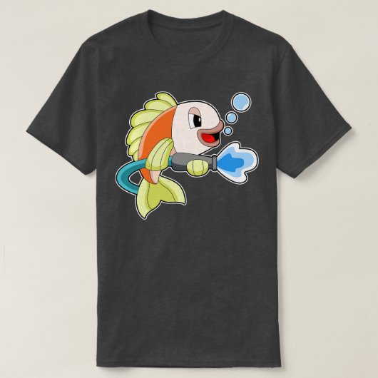 魚火消し Tシャツ (デザイン正面)