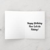 魚王室の誕生日折り箔グリーティングカード 箔グリーティングカード (内側レイダウン)