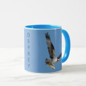 魚用飛んでいるオスプレイ狩り マグカップ (正面右)