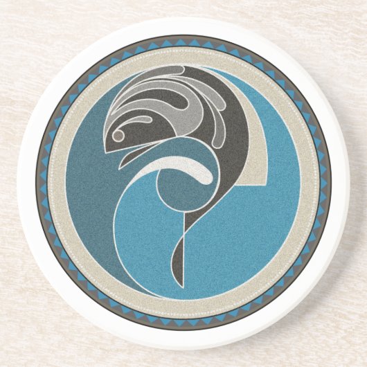 魚砂岩コースターの精神 コースター (正面)