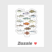 魚種生物学型塩水魚フィッシュ シール (シート)