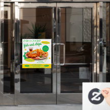 魚粉カスタマイズカフェ販売促進ドア