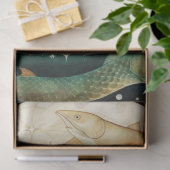 魚素朴初期のの切り離しを持つ女性 薄葉紙 (ギフト)