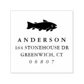 魚素朴差出人住所 セルフインキングスタンプ (デザイン)