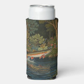魚素朴魚釣りフライ スリム缶クーラー (Seltzer正面)