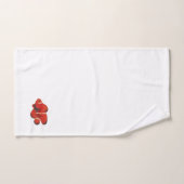 魚絵を描の水彩風呂タオルセット バスタオルセット (ハンドタオル)