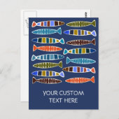 魚絵カスタム葉書 ポストカード (正面/裏面)