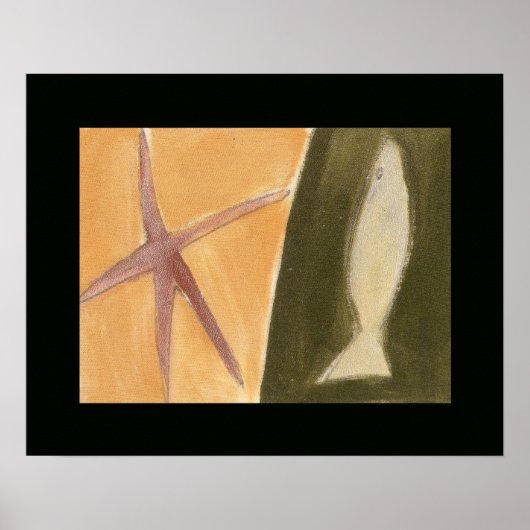 魚絵画の装飾 ポスター (正面)