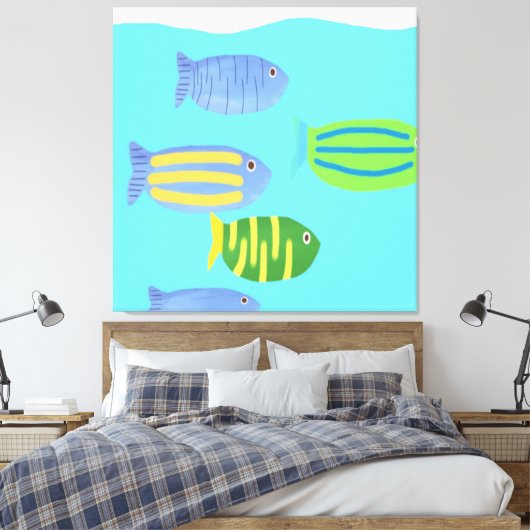 魚絵画類 キャンバスプリント (インサイチュ (寝室))