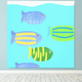 魚絵画類 キャンバスプリント (インサイチュ (ウッドフロア))
