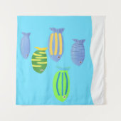 魚絵画類 タペストリー (正面(横))