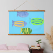魚絵画類 吊り下げ型タペストリー (寝室)
