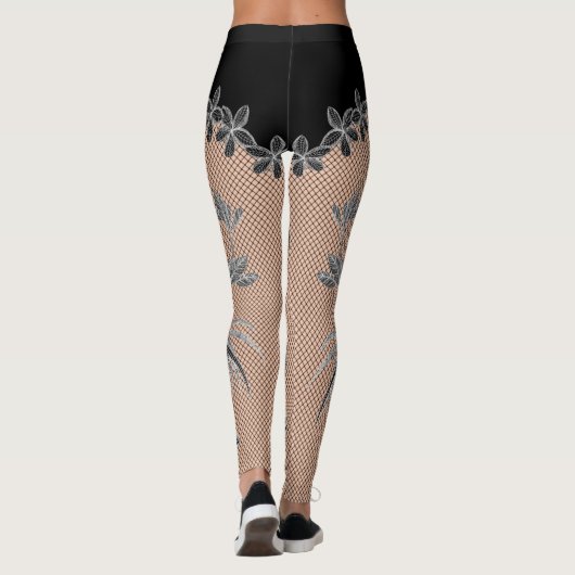魚網 レギンス (裏面)