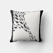 魚群を泳ぐサメの群れが文様|過去記事 クッション (裏面)