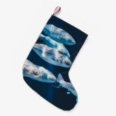 魚群 スモールクリスマスストッキング (正面 (吊り時))