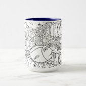 魚群 マグカップ (中央)