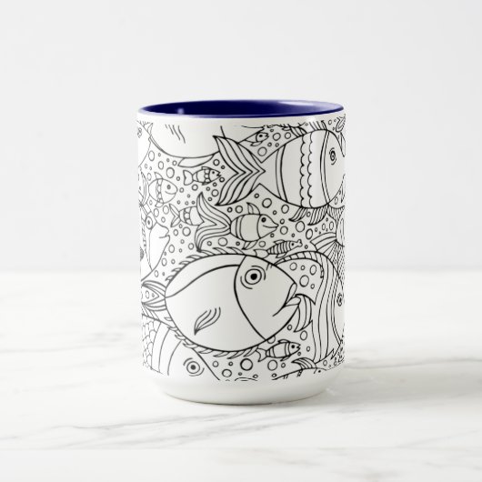 魚群 マグカップ (中央)