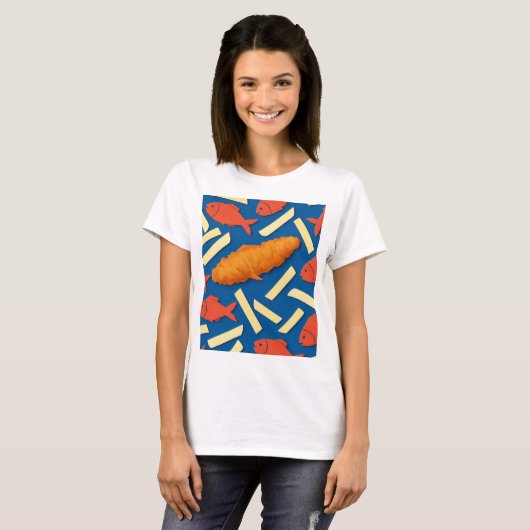 魚肉好き Tシャツ (正面フル)