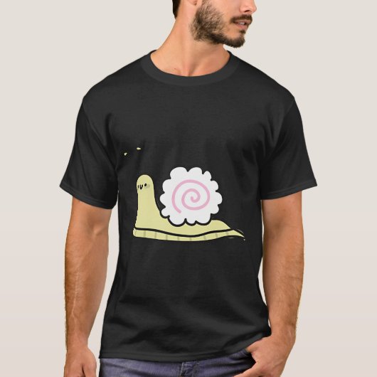 魚肉練り製品のカタツムリ Tシャツ (正面)