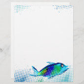 魚色彩の鮮やか生鮮魚介ケータリングメニュー (正面/裏面)